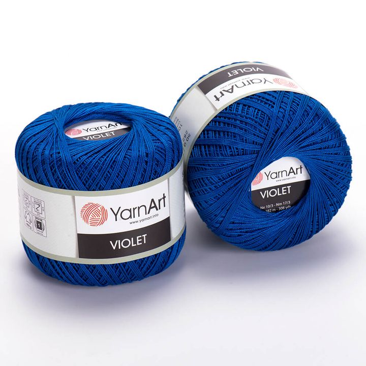 Filato di cotone YarnArt Violet 50 g – 4915 saks blu