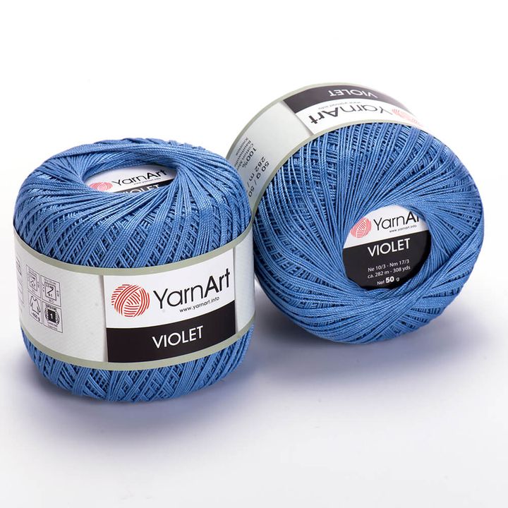 Filato di cotone YarnArt Violet 50 g – 5351 blu