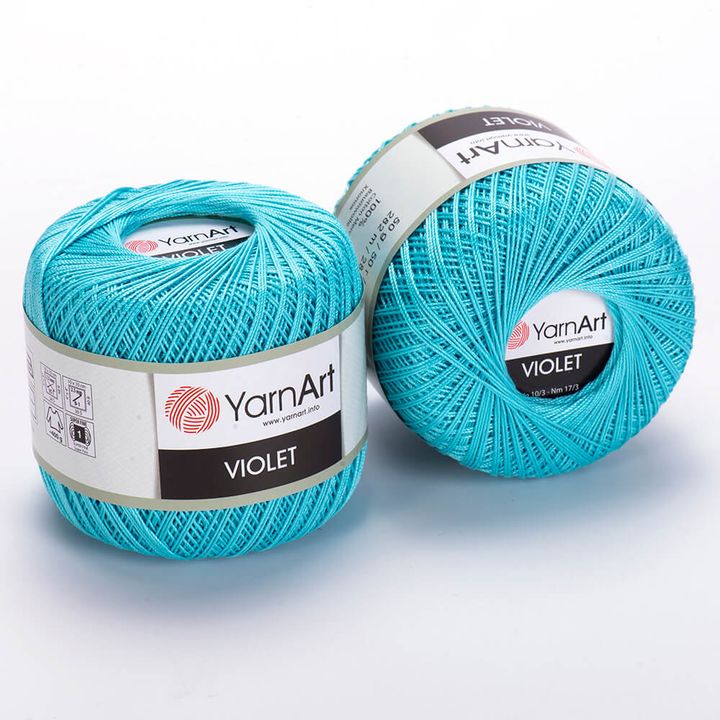 Filato di cotone YarnArt Violet 50 g – 5353 blu