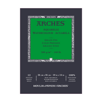 Blocco acquerello ARCHES grana fine pressato a freddo bianco naturale 300 g/m² - 12 fogli (formati A5 – A3)