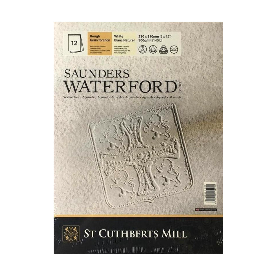Blocco acquerello CANSON Saunders Waterford CP bianco 300 g/m² 23 x 31 cm - 12 fogli