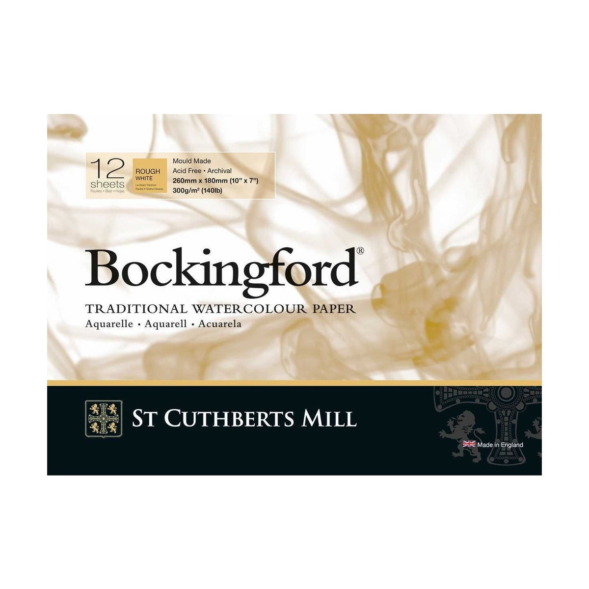 Blocco acquerello CANSON St Cuthberts Bockingford Rough 300 g/m² - 12 fogli