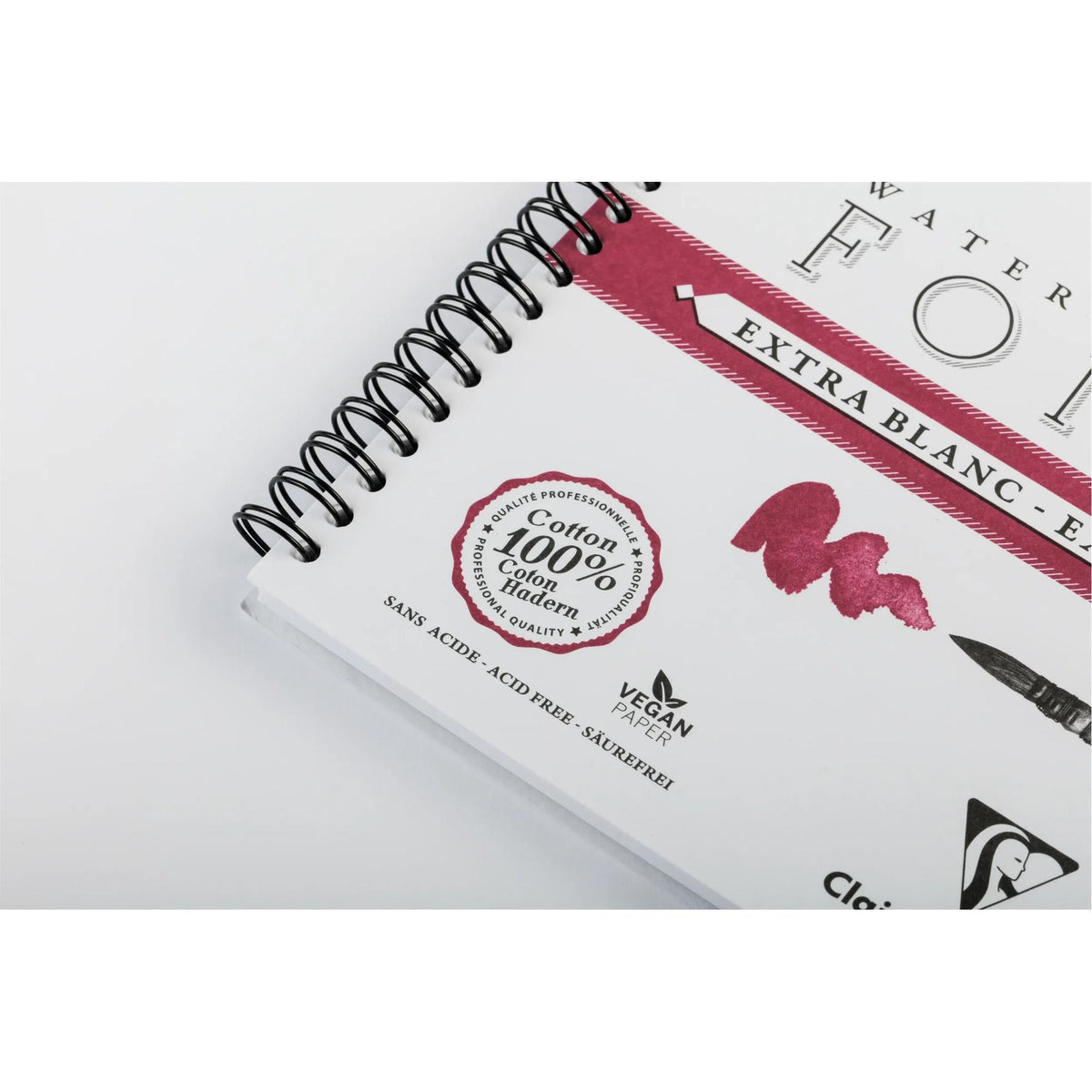 Blocco acquerello CLAIREFONTAINE Fontaine CP extra bianco 300 g 18 x 24 cm - 12 fogli