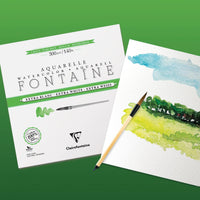 Blocco acquerello CLAIREFONTAINE Fontaine extra bianco 300 g/m² 18 x 24 cm - 12 fogli