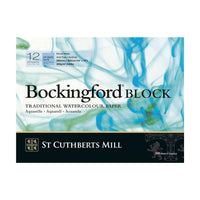 Blocco acquerello St Cuthberts Mill Bockingford CP bianco 300 g/m² 12 fogli – 31 – 41 cm