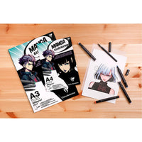 Blocco da disegno CLAIREFONTAINE Manga Illustration 250 g/m² A5 – A3 - 20 fogli
