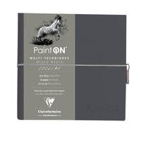 Blocco da disegno CLAIREFONTAINE Paint'On mixed media 250 g/m² 19 x 19 cm - 32 fogli – Grigio