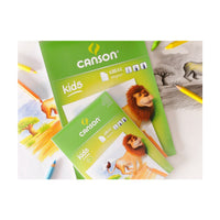 Blocco di carta da disegno CANSON Kids 90 g/m² – 30 fogli, formati A5 – A4
