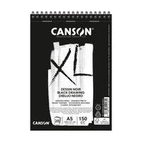 Blocco di carta da disegno CANSON XL Dessin Nero A5 - 150 g/m², 30 fogli