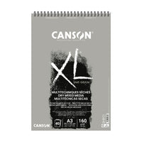 Blocco di carta da disegno CANSON XL Touch grigio 160 g/m² A4 – A3 - 40 fogli
