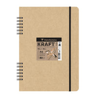 Blocco di carta da disegno kraft CLAIREFONTAINE 115 g/m² A5 – A4 - 80 fogli