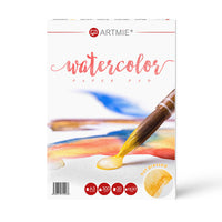 Blocco di carta per acquarello ARTMIE hot press | formati diversi