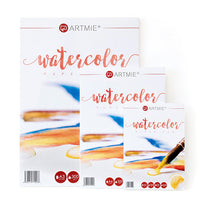 Blocco di carta per acquarello ARTMIE hot press | formati diversi