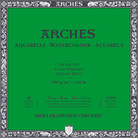 Blocco per acquerello ARCHES Grana Fine Bianco Naturale 300 g/m² – 20 fogli
