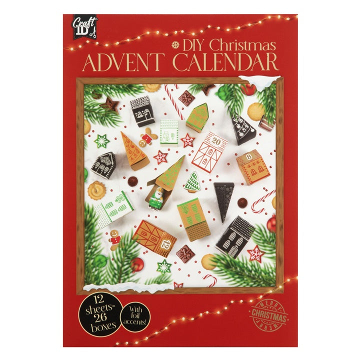 Calendario dell'Avvento di carta fai da te
