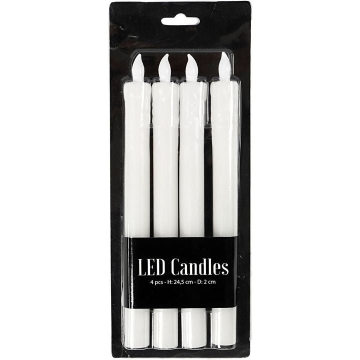 Candele LED alte 24,5 cm - set da 4 pezzi — immagine 1