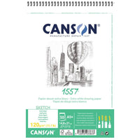 CANSON 1557 blocco da disegno 120 g/m² A5 30 fogli rilegatura a spirale