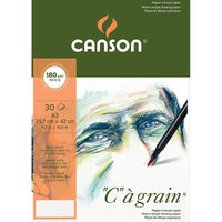 Canson C a grain blocco da disegno 180 g A3, 30 fogli, grana fine collato