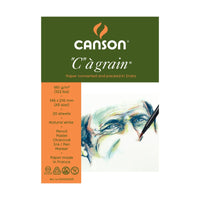 Canson C a grain blocco da disegno 180 g/m² 30 fogli A5 grana fine incollato