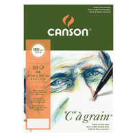 Album da disegno CANSON C a grain 180 g/m² A4, 30 fogli, grana fine, rilegatura a spirale