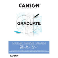 Canson Graduate blocco di carta da lucido A3 72 g/m² - 40 fogli incollati