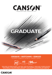 Canson Graduate blocco da disegno 96 g/m² 40F A3 incollato