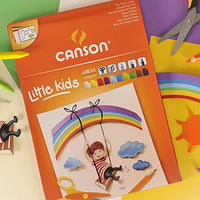 Album da disegno colorato CANSON Kids A4 - 120 g/m², 30 fogli, mix 10 colori