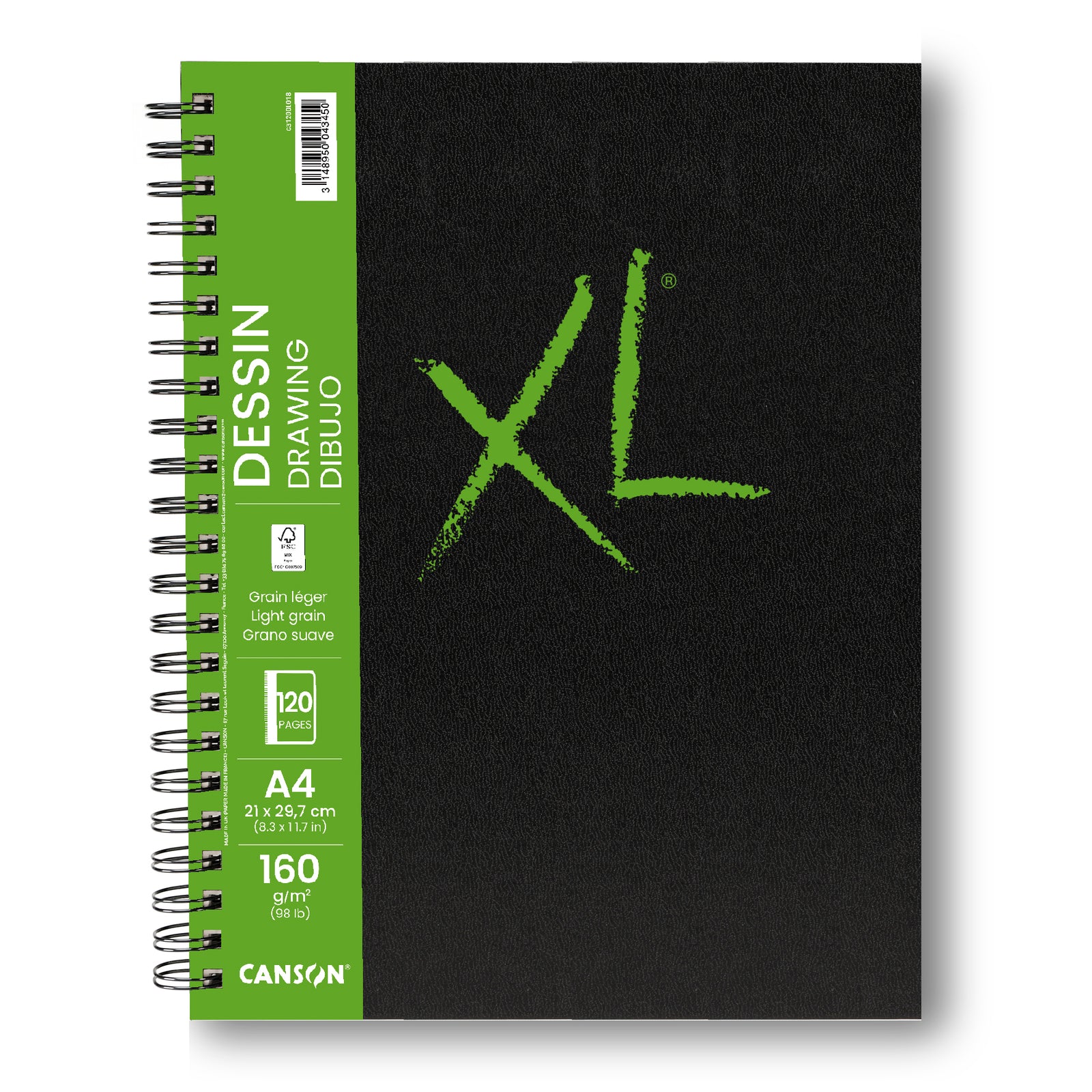 Canson XL Drawing blocco da disegno 160 g/m² 120 fogli A4