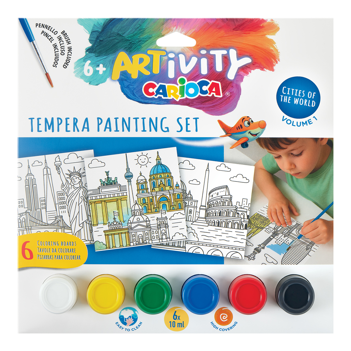 Carioca set da pittura con tempere ARTivity Grandi Città – 1, 6+
