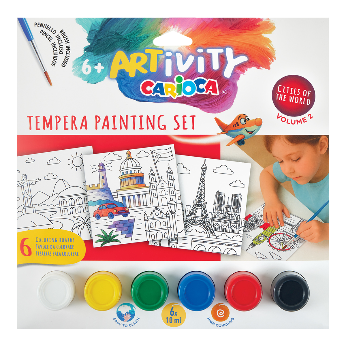 Carioca set da pittura con tempere ARTivity Grandi Città – 2, 6+