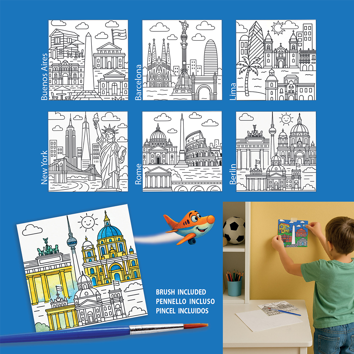 Carioca set da pittura con tempere ARTivity Grandi Città