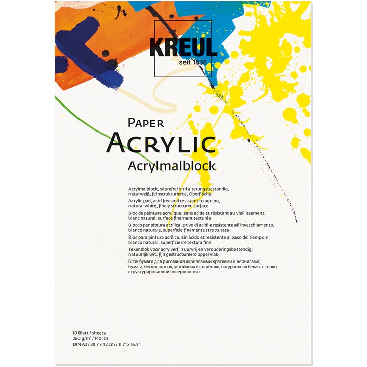 Carta acrilica CREUL - 10 fogli | scegli il formato