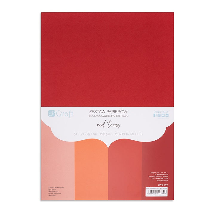 Carta colorata DP Craft 20 pezzi | varie sfumature di colore