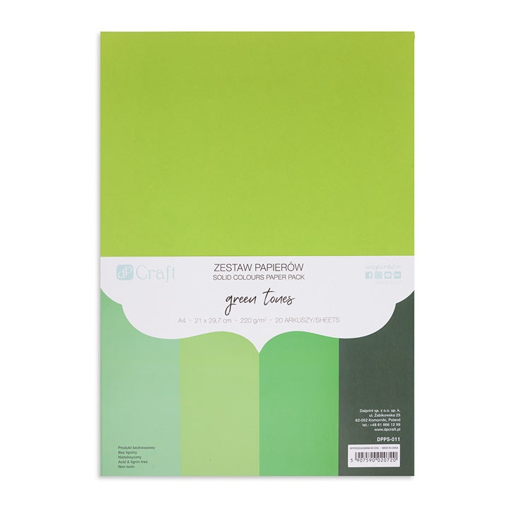 Carta colorata DP Craft 20 pezzi | varie sfumature di colore