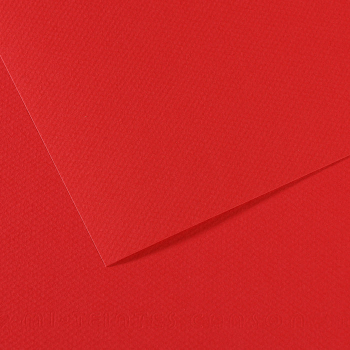 Carta per pastello CANSON Mi-Teintes A4 / 160 g/m² – 50 fogli – Rosso Brillante 505