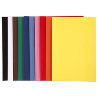 Carta scamosciata A4 - vari colori - set da 10 pezzi