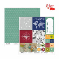 Carte per scrapbooking 30.48 x 30.48 cm Make your journey | vari motivi — immagine 2