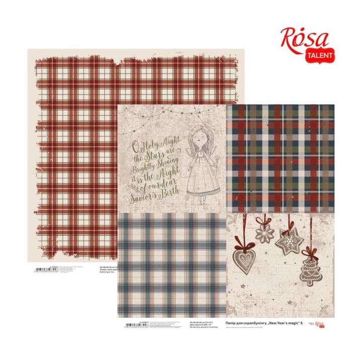 Carte per scrapbooking 30.48 x 30.48 cm New Years magic | vari motivi — immagine 3