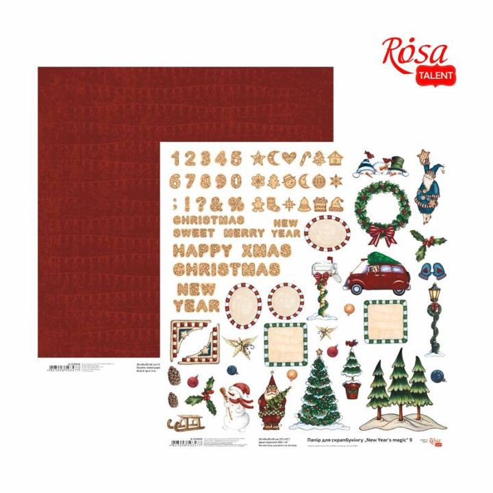Carte per scrapbooking 30.48 x 30.48 cm New Years magic | vari motivi — immagine 5