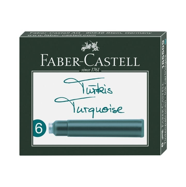 Cartucce d'inchiostro turchesi 6 pezzi