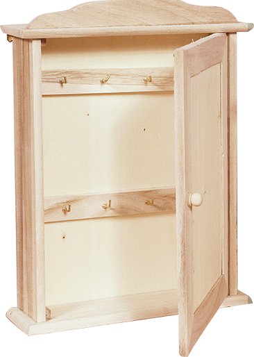 Casetta portachiavi in legno Pentart grande 18,5 x 25 x 5 cm