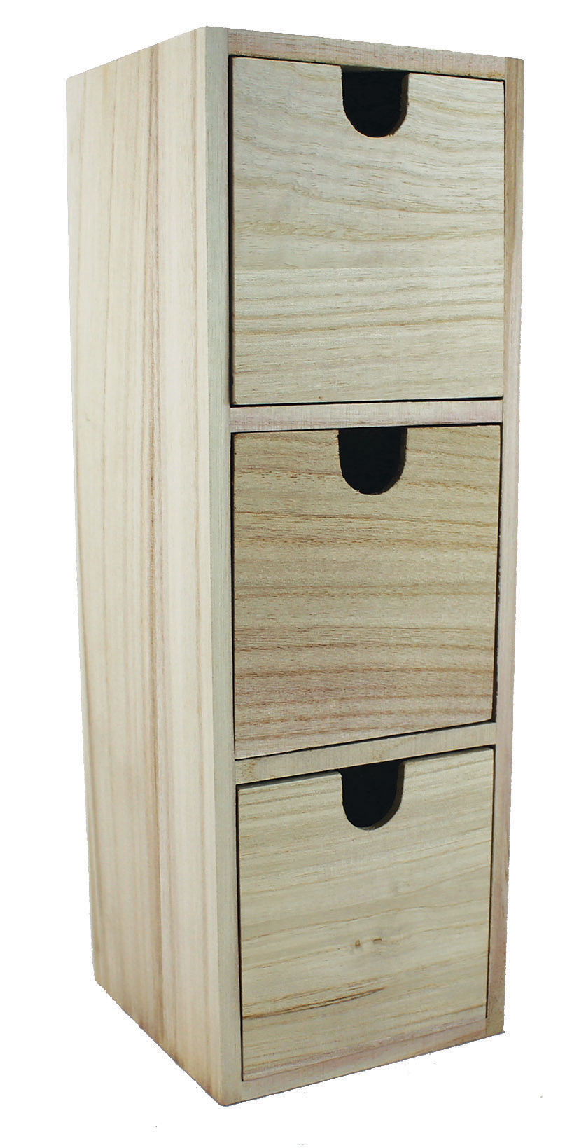 Cassettiera in legno Pentart con cassetti a cubo 11 × 11 × 32,5 cm