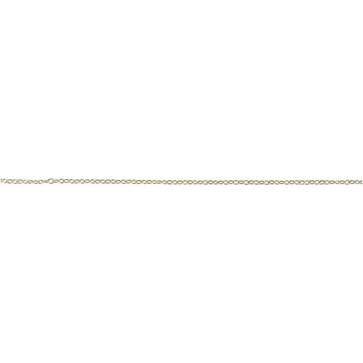 Catena per gioielli placcata oro 2 mm x 20 m
