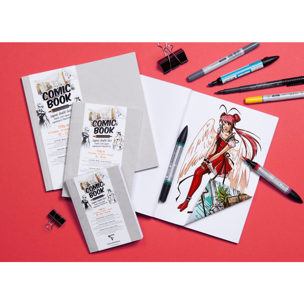 Clairefontaine blocco per fumetti 220 g 32fg collato