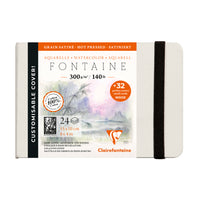 Clairefontaine Fontaine taccuino per acquerello HP 300 g 24 fogli copertina rigida