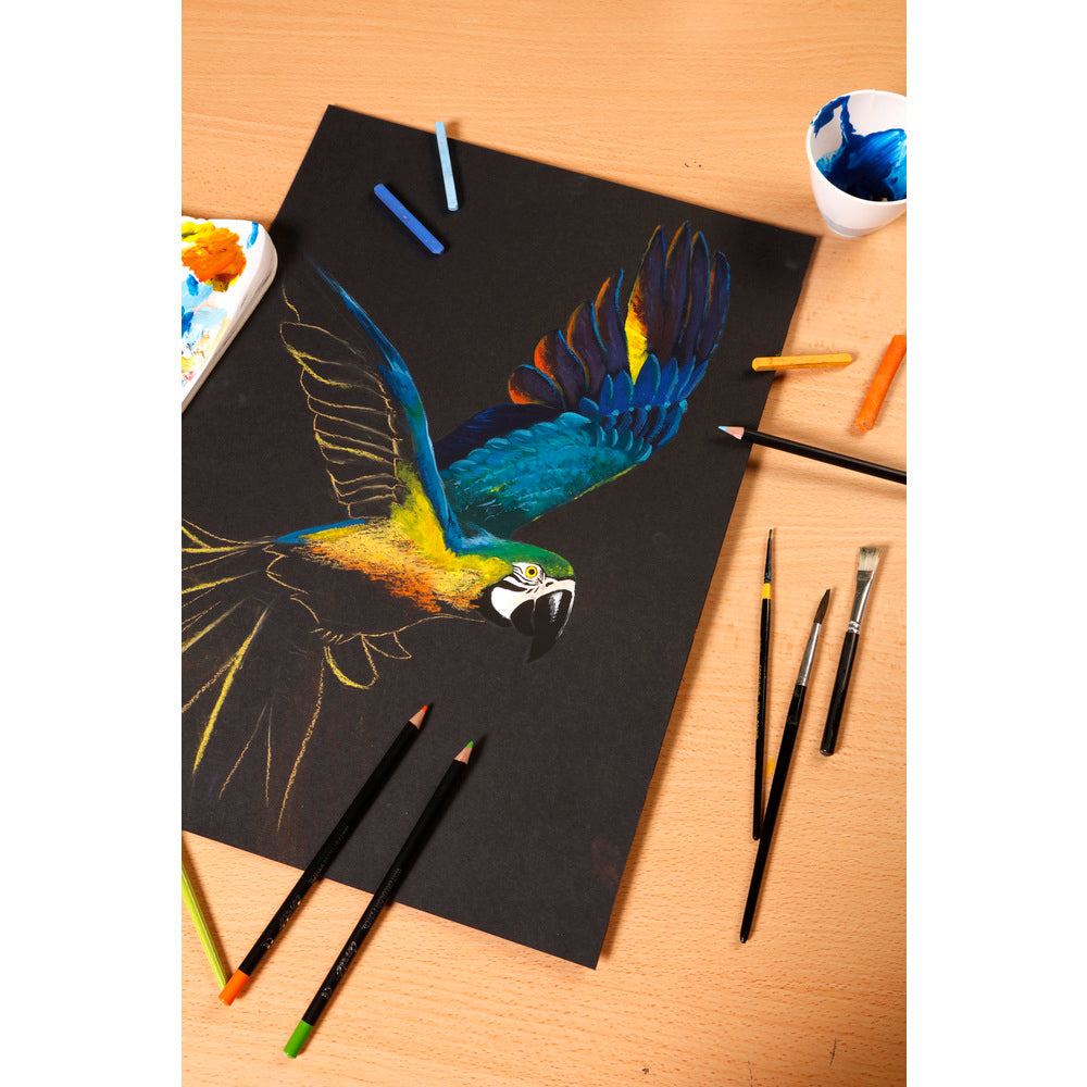 Clairefontaine Paint'On Mix Media blocco 250 g 20 fg incollato Black
