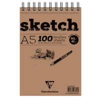Blocco da schizzi 100 fogli A4/A3 Clairefontaine - bianco | formati diversi – A5