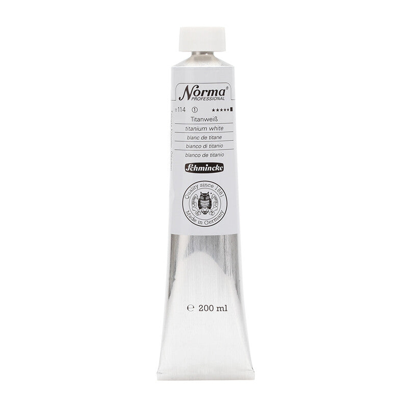 Colore a olio Schmincke Norma Professional 200 ml – 114 Bianco di titanio