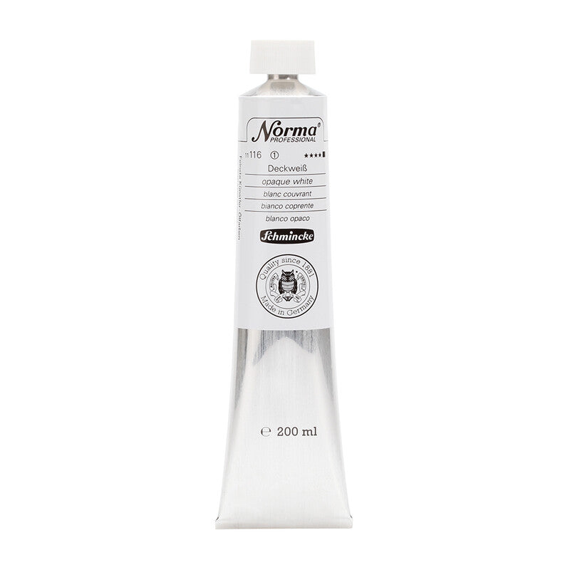 Colore a olio Schmincke Norma Professional 200 ml – 116 Bianco opaco