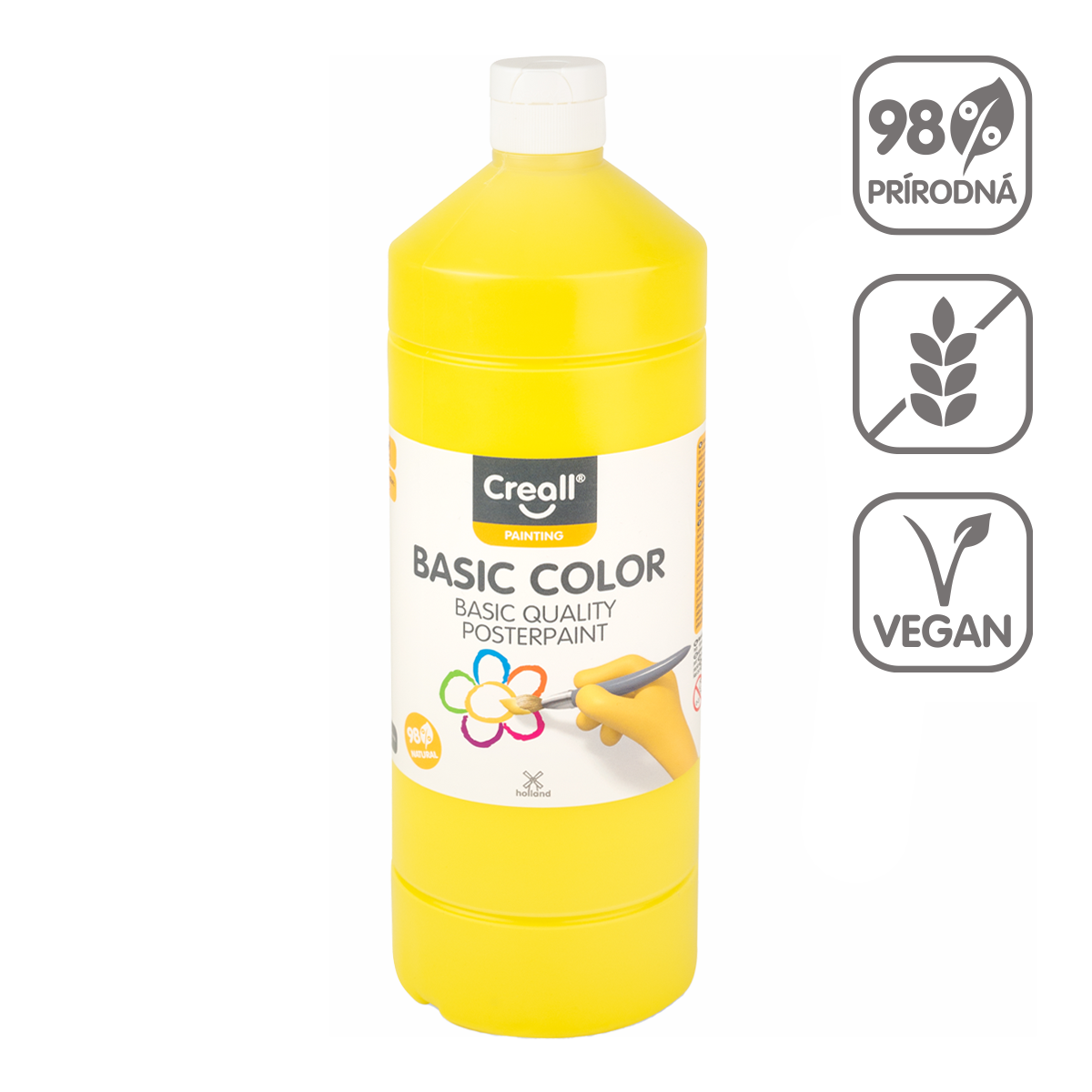 Colore a tempera Creall, 1 000 ml – giallo